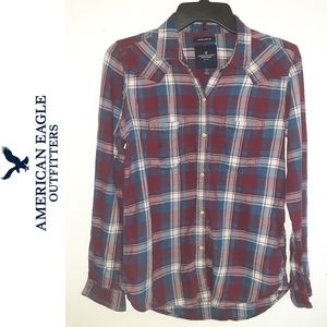 AEO Boyfriend Fit Flannel